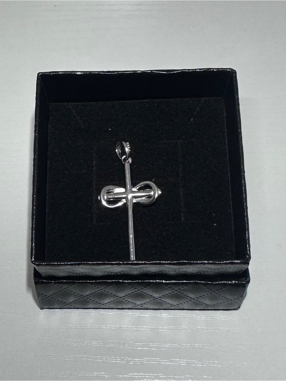 925 Silver Cross with Infinity Design - Picture 3 of 3